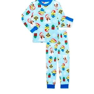 DESPICABLE ME 2 PIECE PAJAMA SET - BLUE SIZES 4/5, 8 (NEW WITH TAGS)